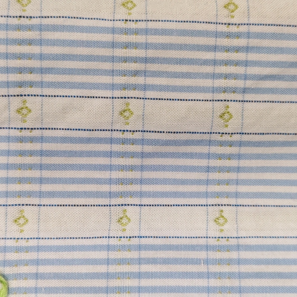 6173 Panhandle Slim Rough Stock lt blue & green Western shirt M - Picture 10 of 15